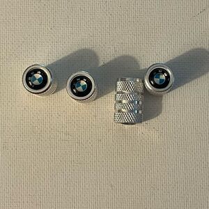 BMW valve Stem caps in Silver set of 4 NWT